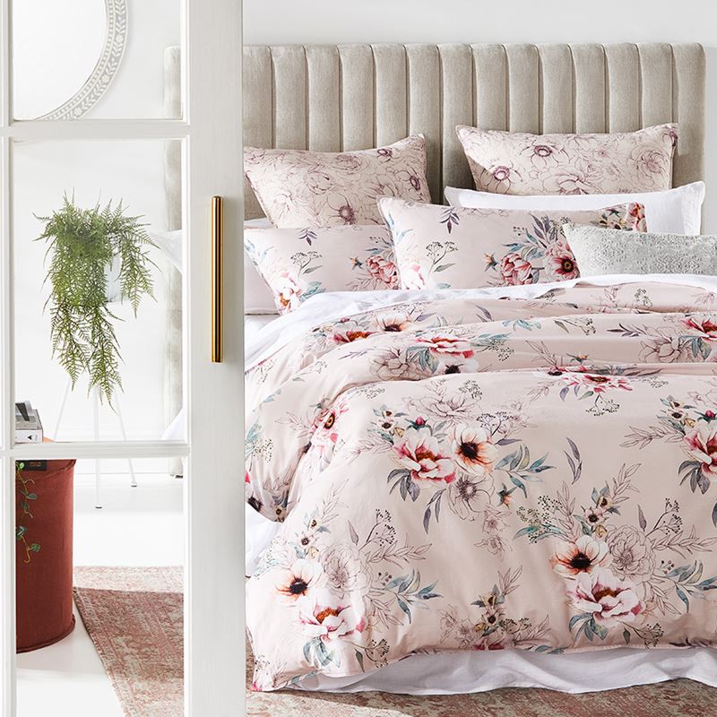Peony Blush Quilt Cover Set | Adairs
