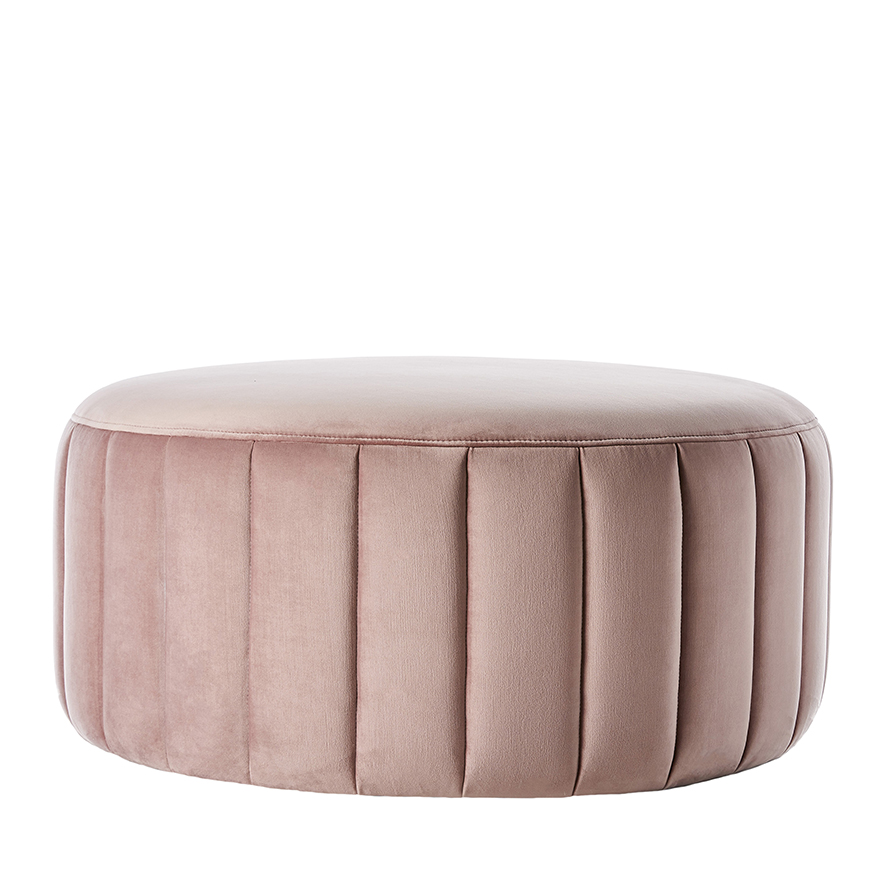 Rose on sale pink ottoman