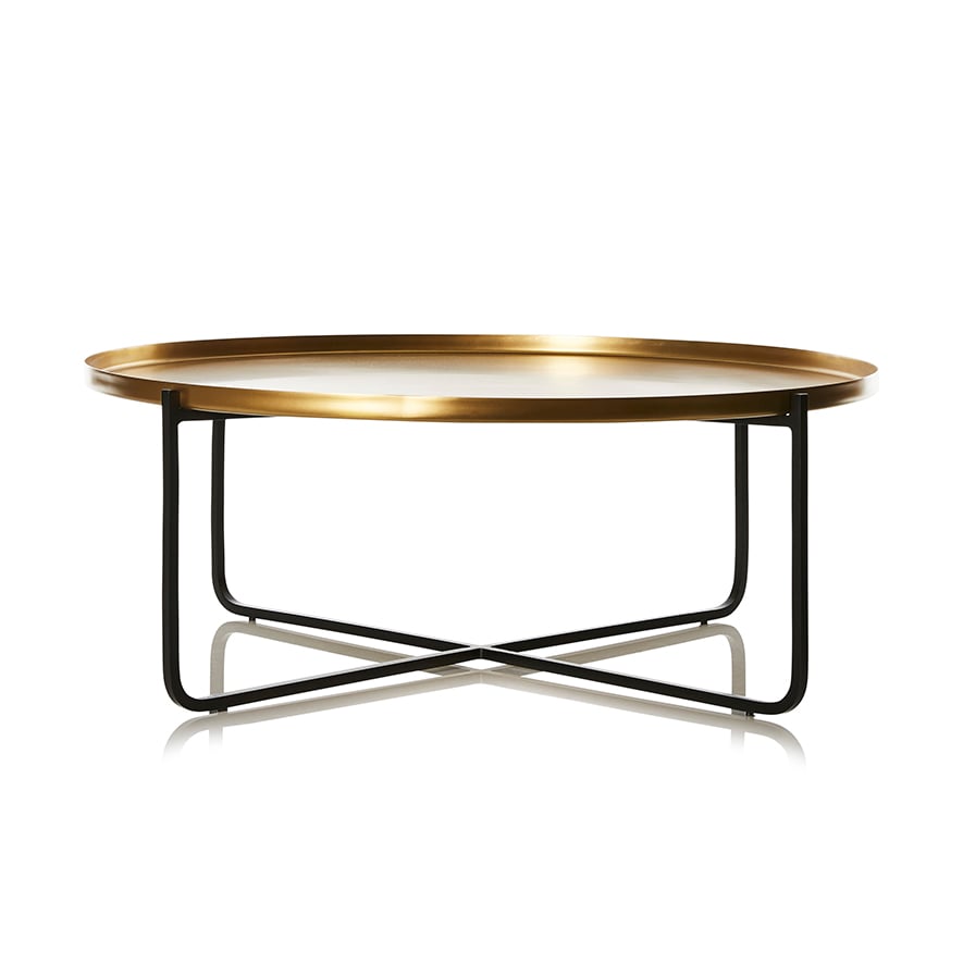 Brass tray coffee deals table