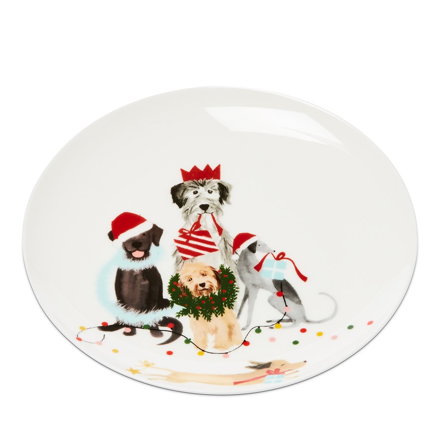 Pier one hot sale christmas dog plates