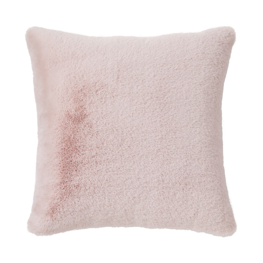 Dusty pink sale fluffy cushion