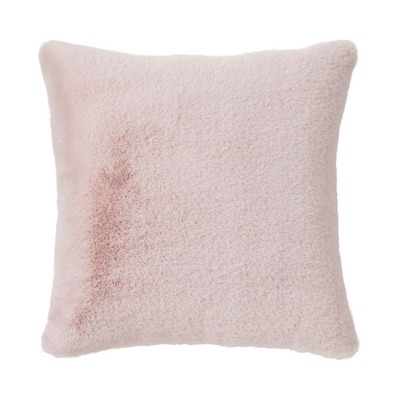 Astoria Dusty Pink Fur Cushion | Adairs