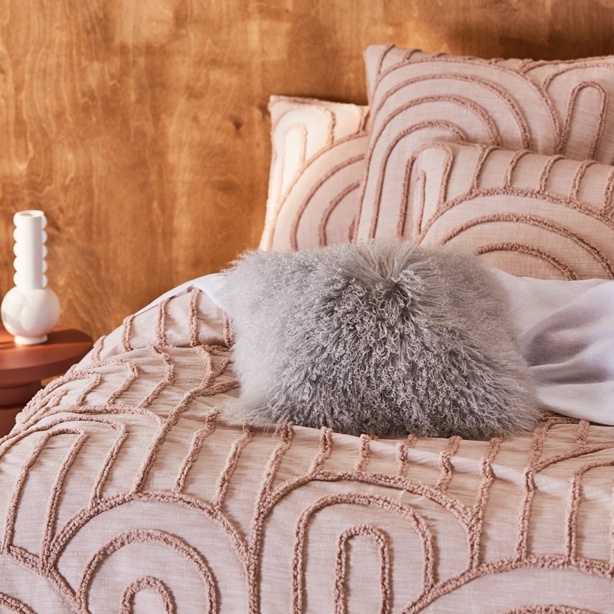 Mongolian sheepskin cushion hotsell