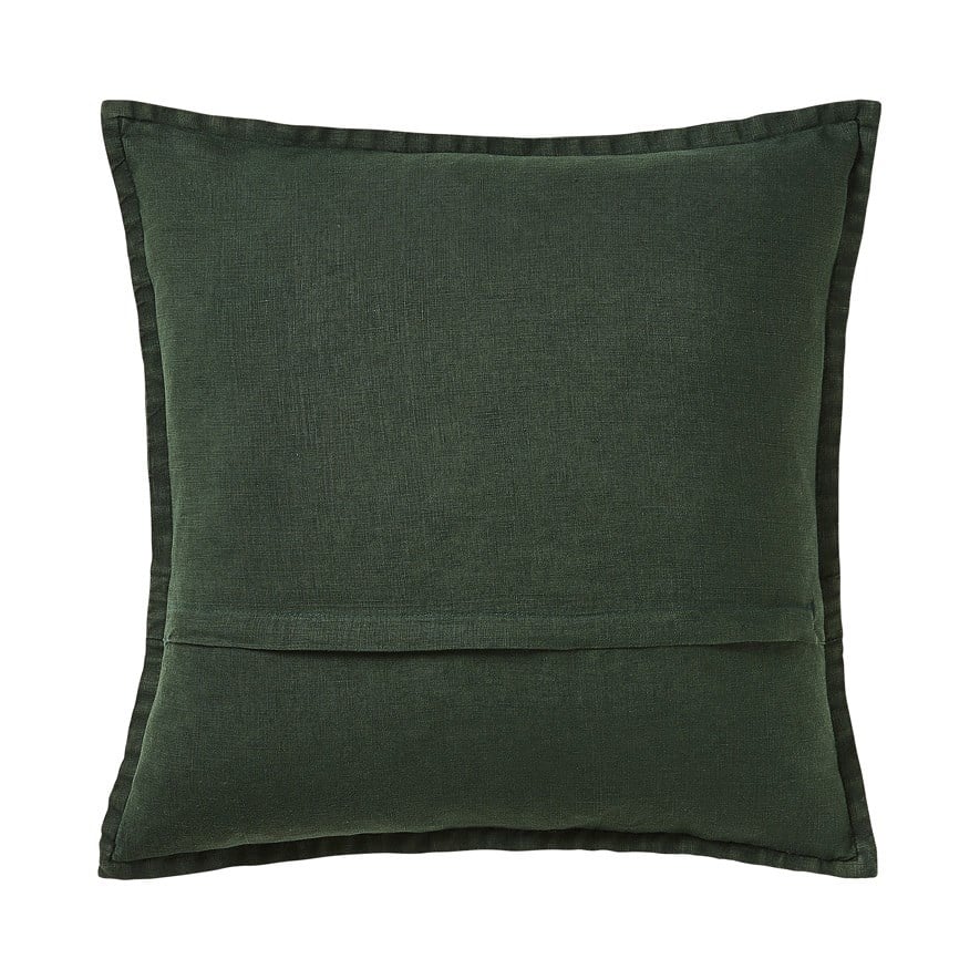 Green shop linen cushion