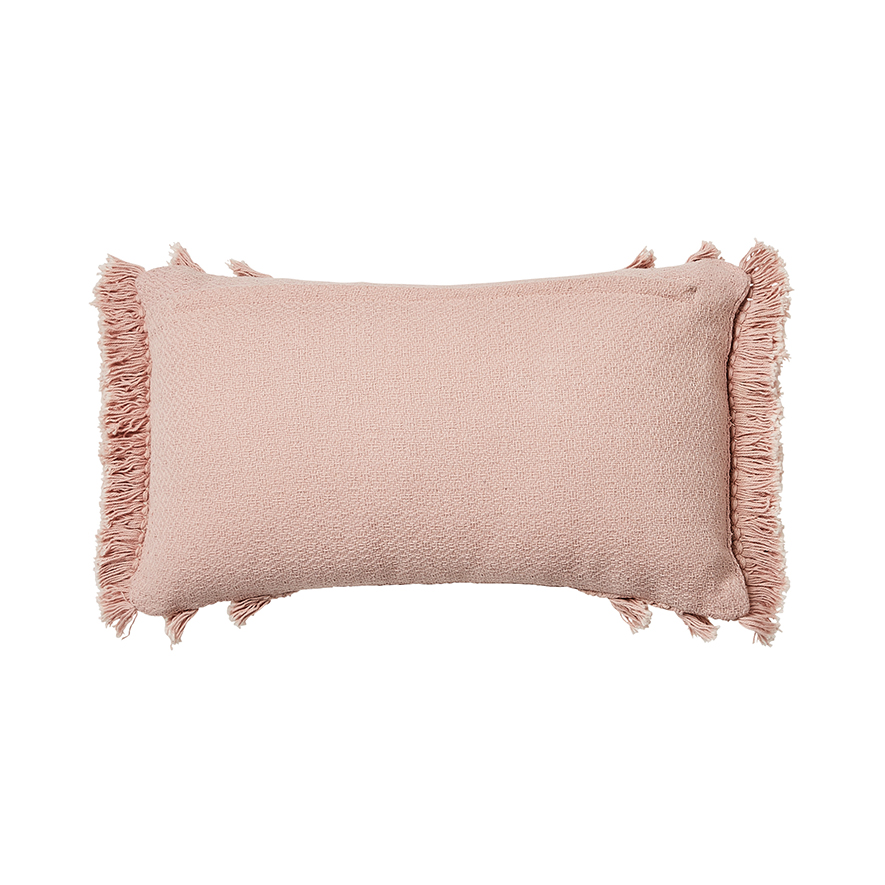 Pink fringe outlet cushion