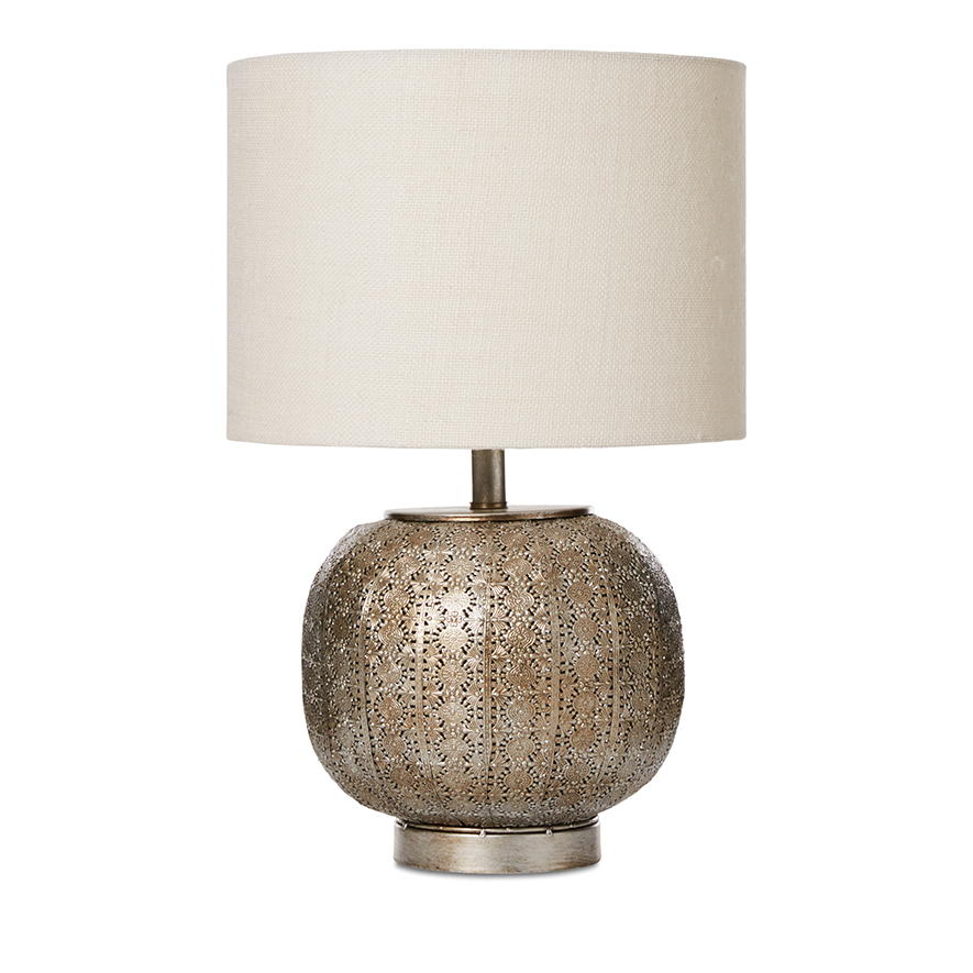 Boho Silver Table Lamp | Adairs