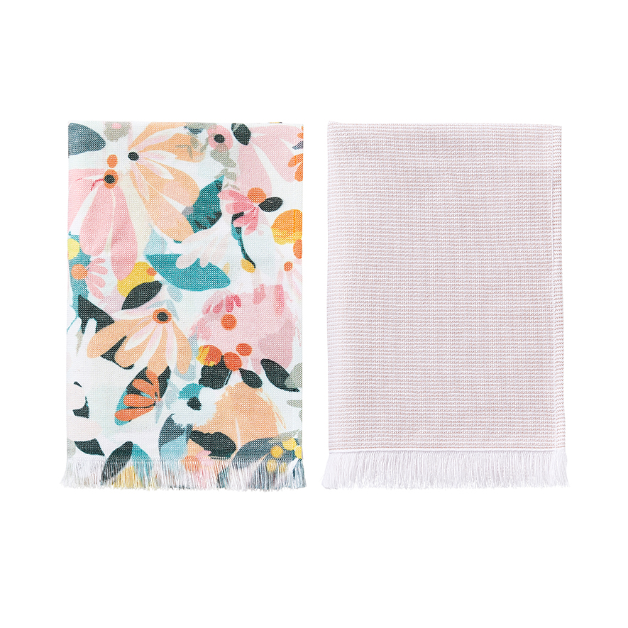 Floral tea deals towel