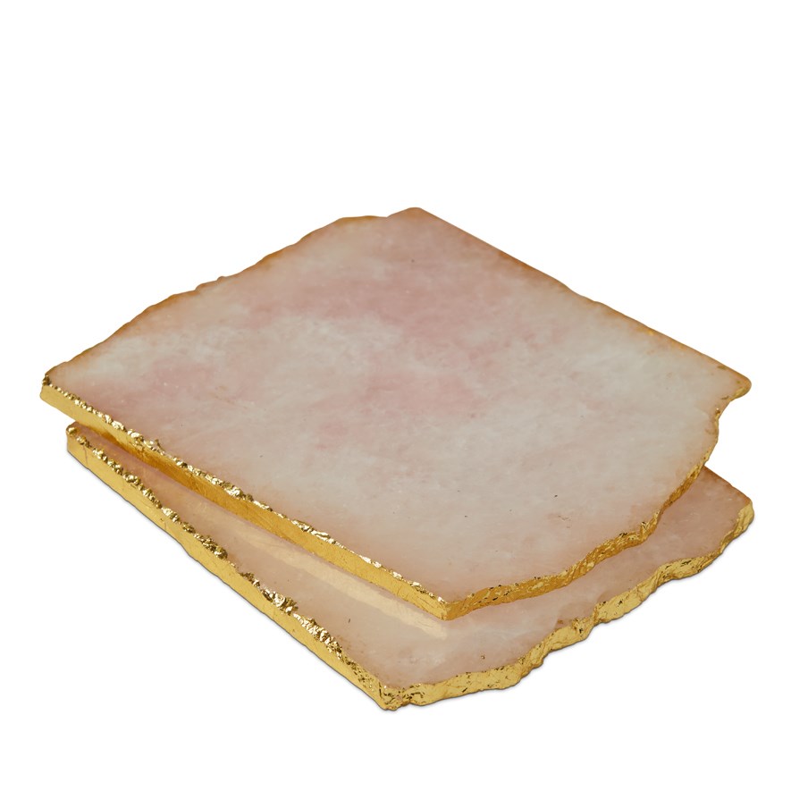 Agate Rose Gold Coasters Pack of 2 Adairs