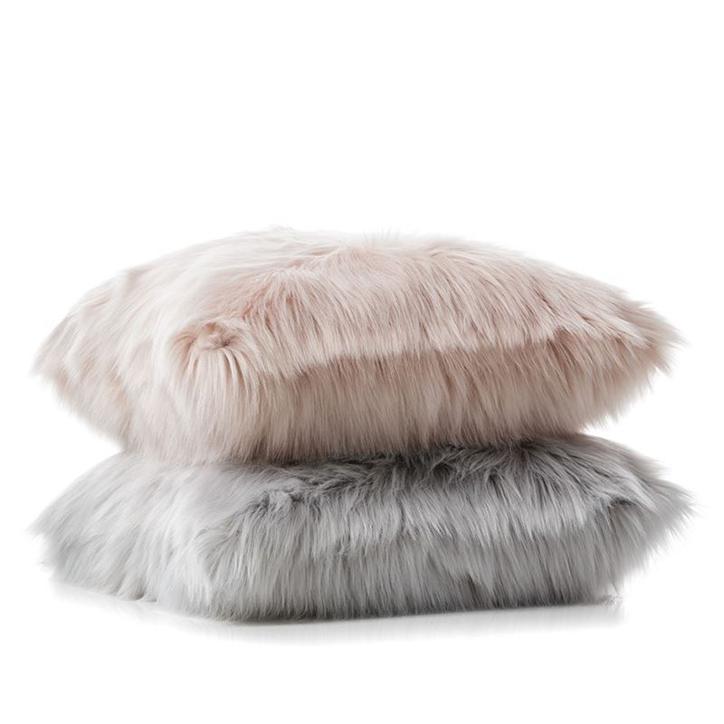 Alpine Fur Floor Cushion Moonrock | Adairs