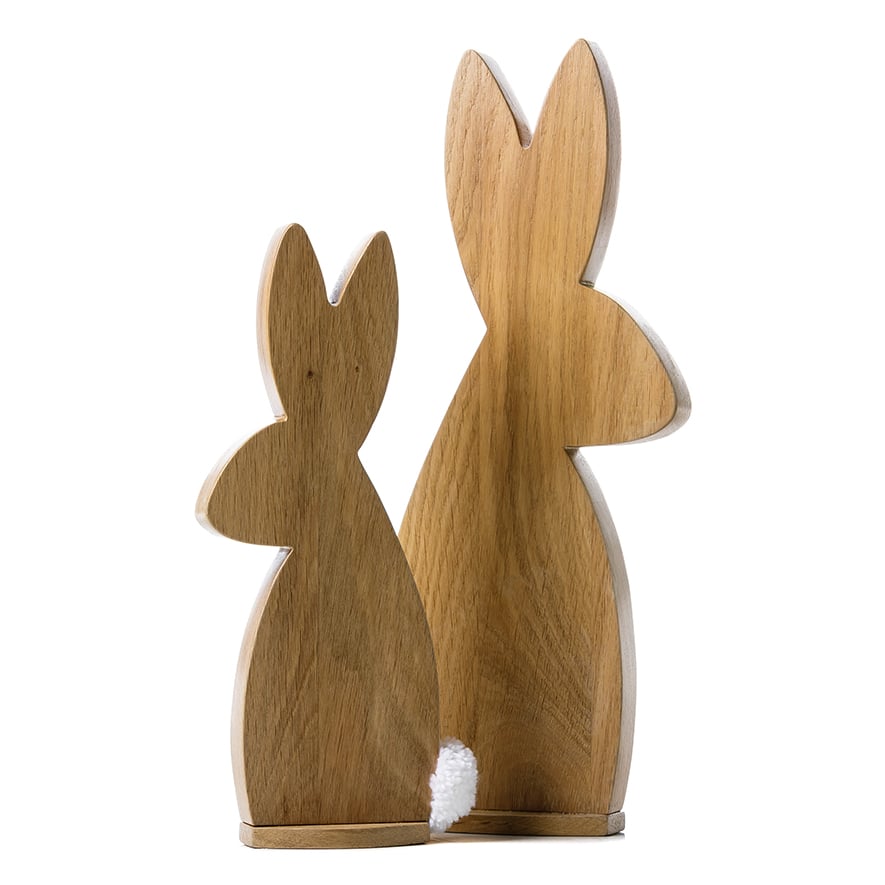 Oak Standing Rabbits | Adairs