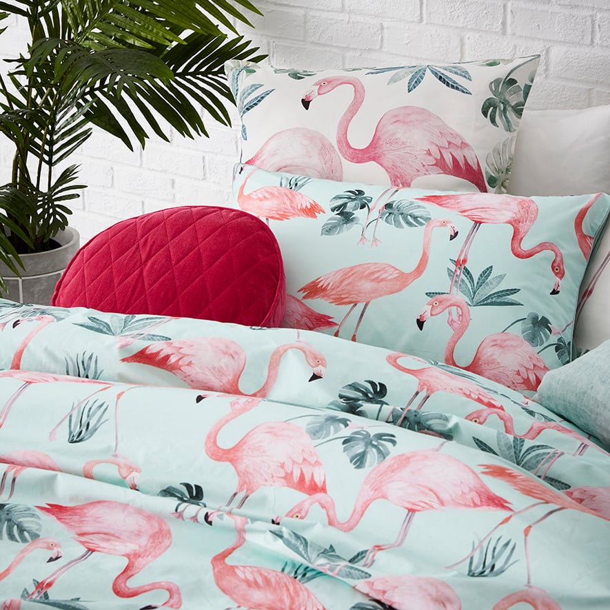 Adairs flamingo 2025 quilt cover