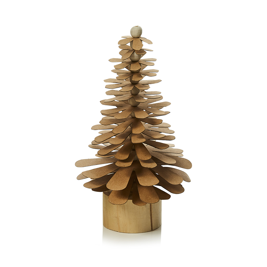 Pine Cone Paper Tree Brown | Adairs